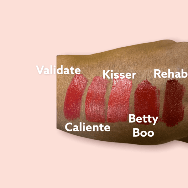 Betty Boo velvety liquid lipstick swatches