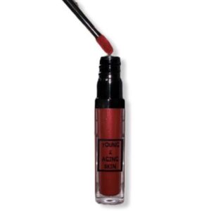 A velvet liquid lipstick with a brush applicator