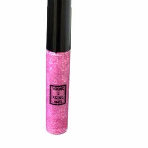 A bright pink lip gloss