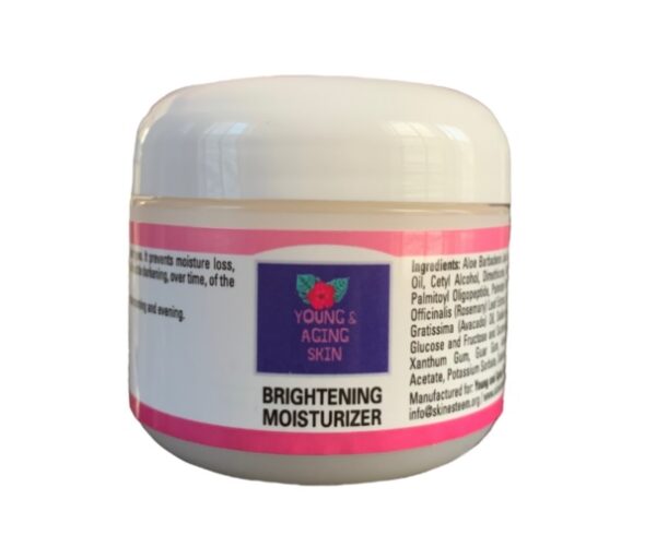 A tub of brightening moisturizer