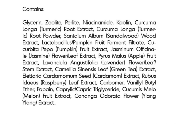 Turmeric face pack ingredients