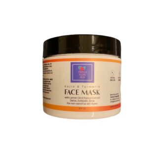 A tub of natural face mask