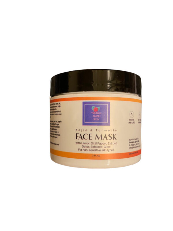 A tub of natural face mask