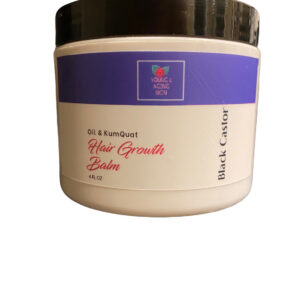 A tub of hair growth balm